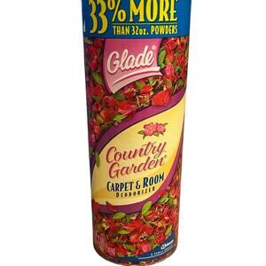 Glade Carpet Room Deodorizer Country Garden Discontinued 42oz Open Unused